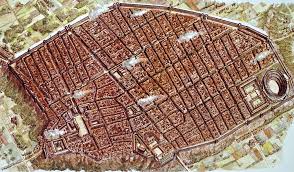 Map of pompeii city in history